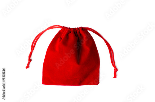 Red bag on white background,Chinese New Year © nungning20