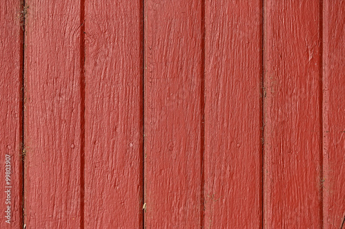 Background of red painted boards