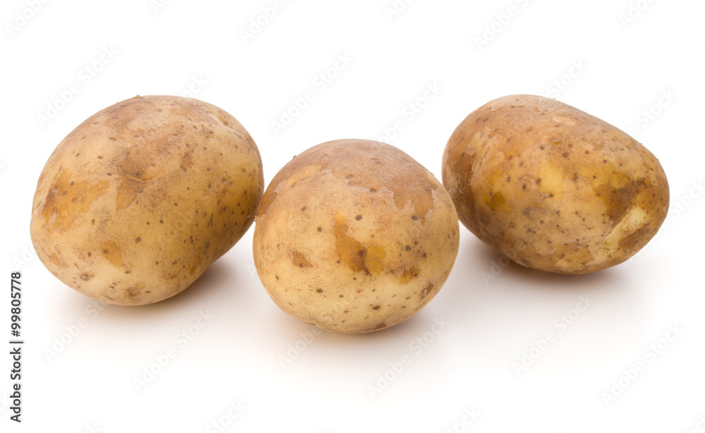 new potato tuber isolated on white background cutout new potato tuber isolated on white background cutout