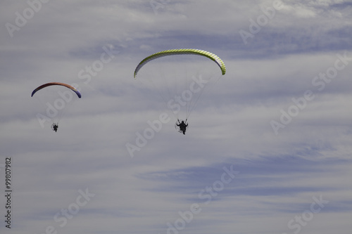 Paragliders in Del Mar California
