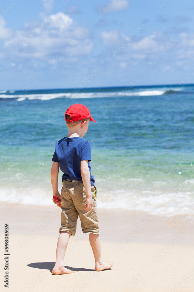 kid at the beach