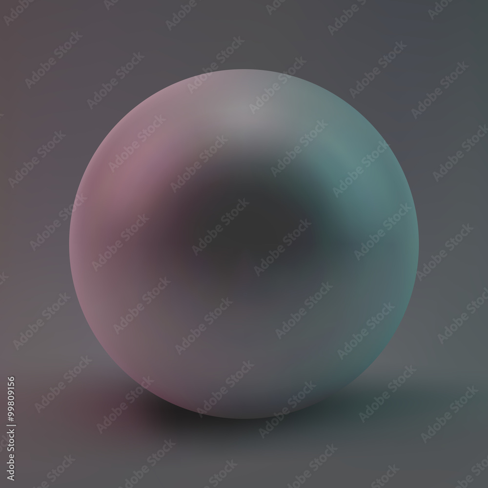 Obraz premium Sphere. 3D vector illustration.