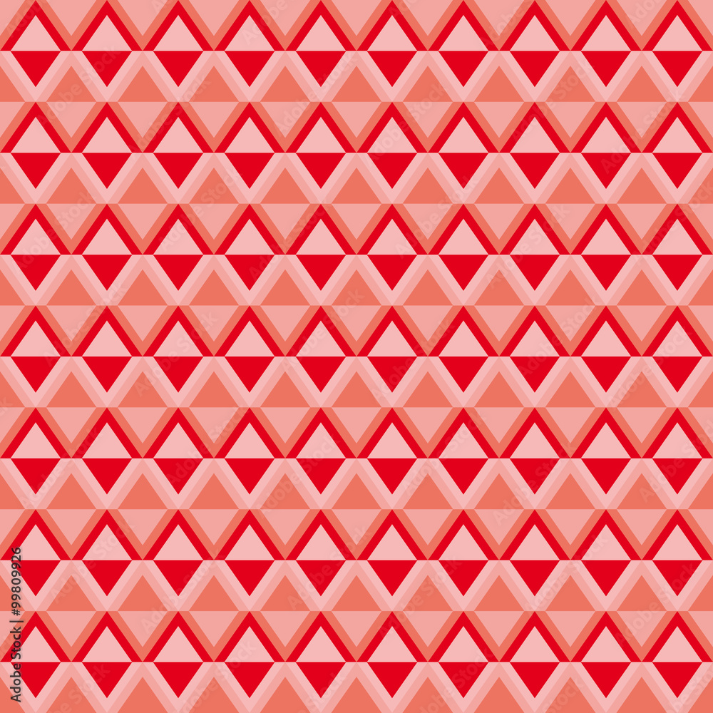 Geometric pattern with red diamonds