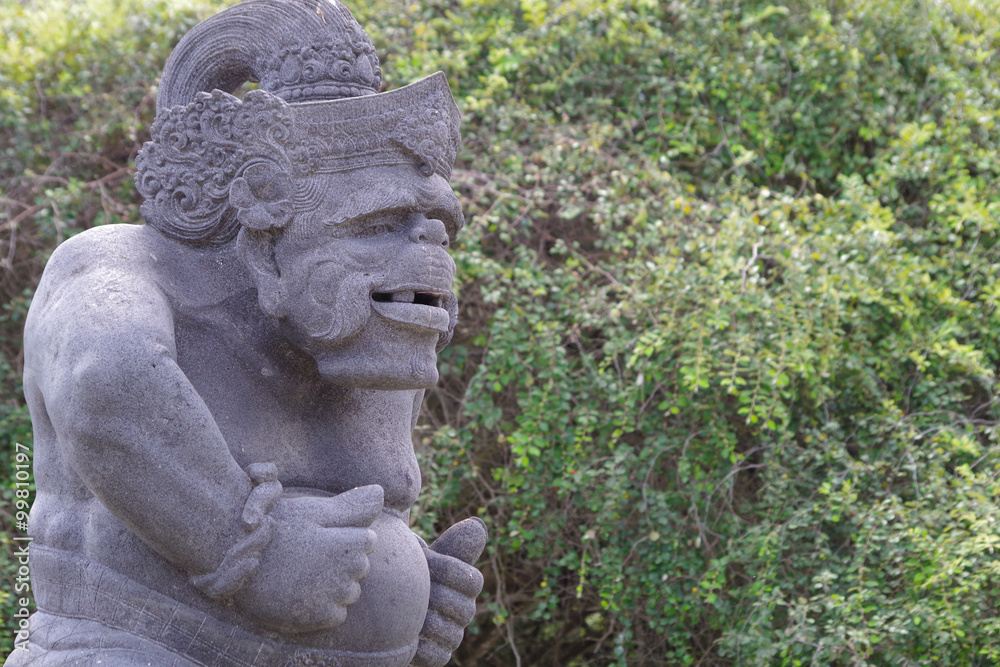 Male statue in Bali