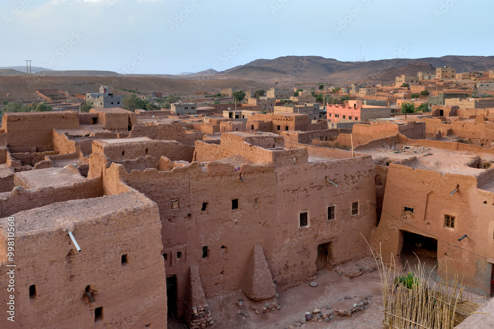 Obraz premium Old village in the Atlas Mountains, Morocco