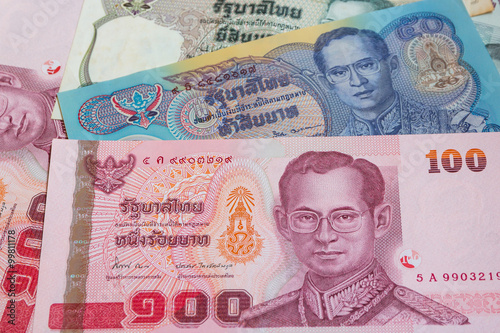 close up of thai money