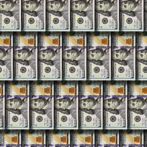 Dollars seamless background. High resolution seamless texture