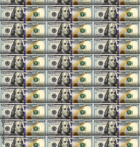 Dollars seamless background. 