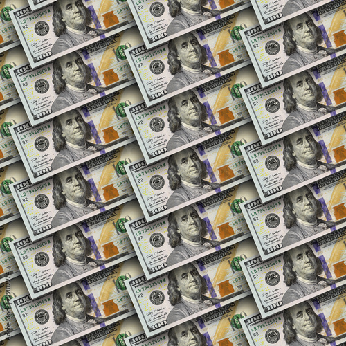 Dollars seamless background. 
