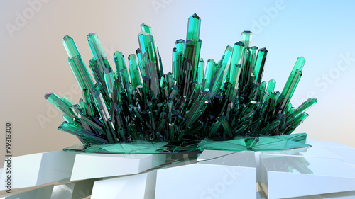 green crystalls