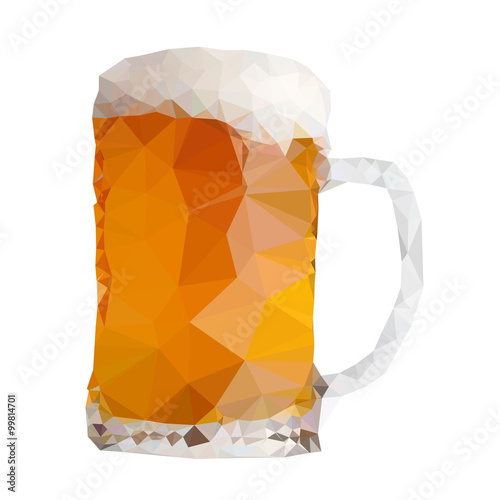 beer mug isolated on a white background