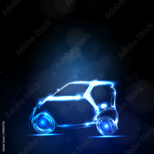 abstract ligtht car you can easy editable photo