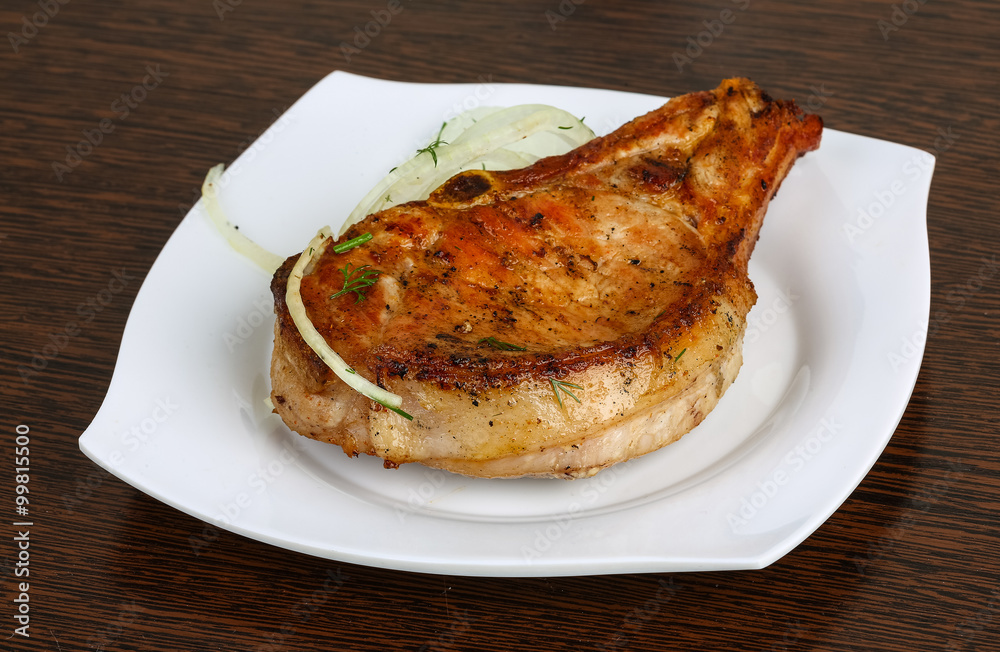 Grilled pork