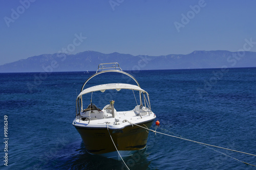 Boats on Aegean Sea