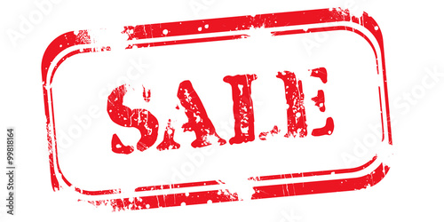 Roter Stempel mit "Sale"