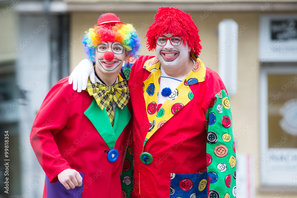 fastnacht auf der straße feiern