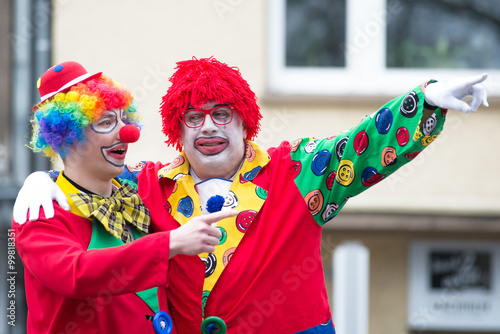 Slika na platnu schunkelnde clowns