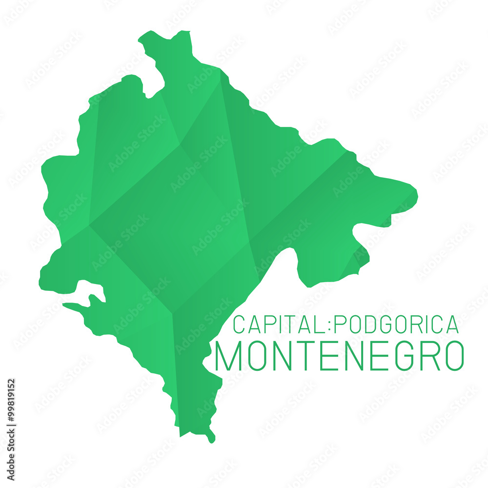 Montenegro map geometric texture