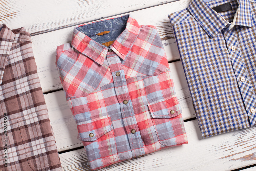 Fashion men's checkered shirt Fashion men's checkered shirt