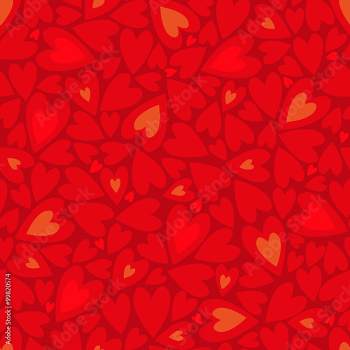 Seamless pattern with hearts.