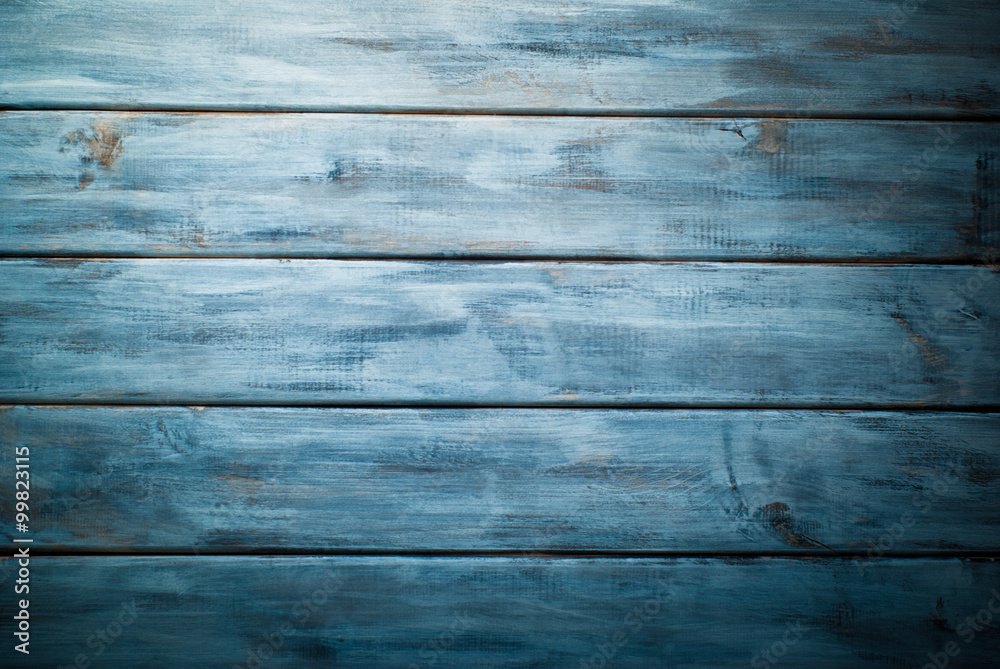 Obraz premium Wooden blue background