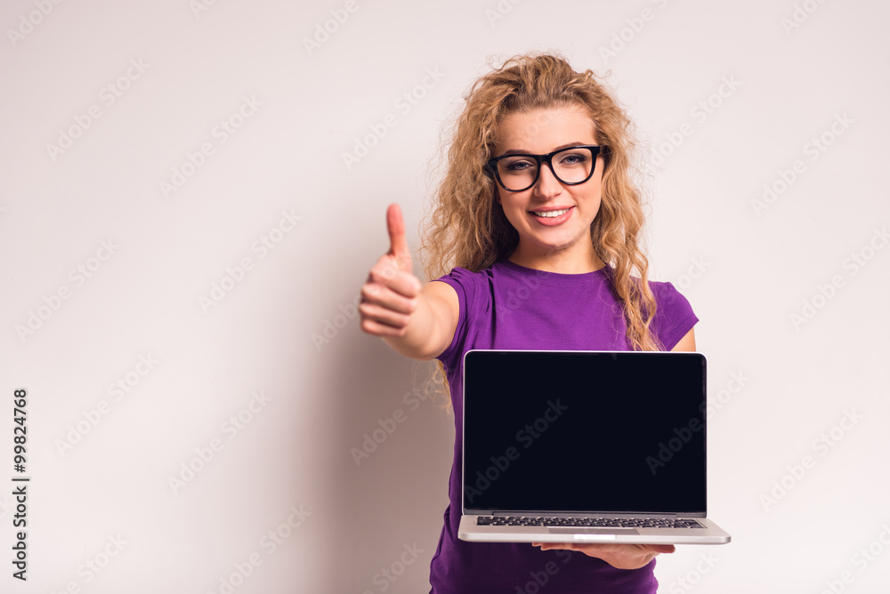 Woman with jeans Woman with jeans