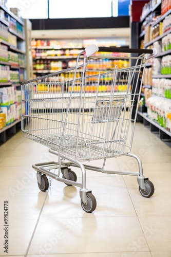 Cart in the supermarket