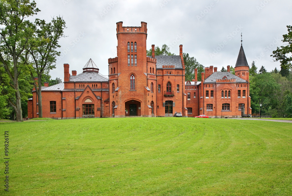 Castle in Sangaste. Estonia