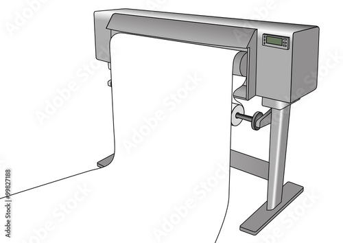 Inkjet plotter printing