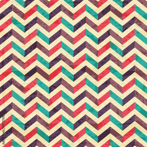 Geometric seamless pattern with à grunge texture
