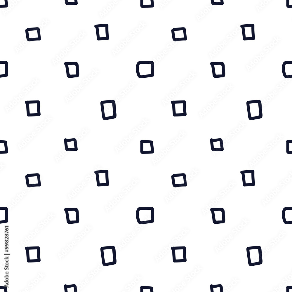 Hand drawn seamless indigo square texture Hand drawn seamless indigo square texture