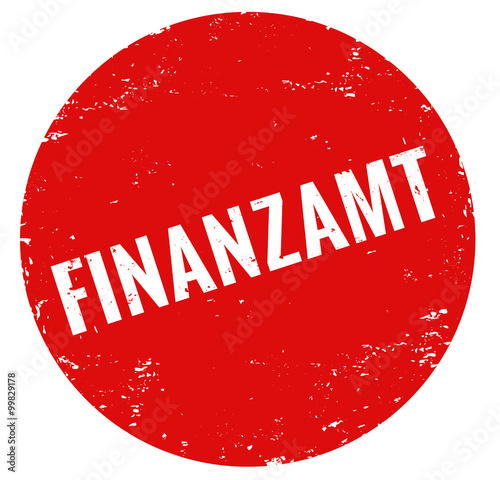 Finanzamt Stempel rot grunge