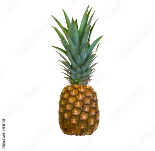 Valuable isolated pineapple