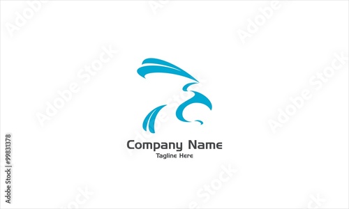 Eagle, Bird, Blue, Vector.