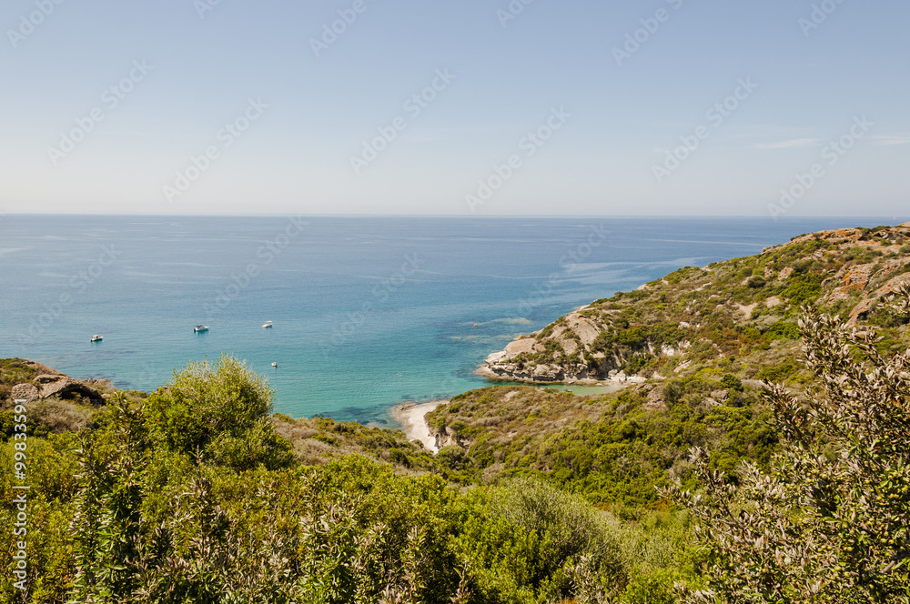 Alghero, Küste, Mittelmeerküste, Bosa, Stadt, Küstenortschaft, Wassersport, Felsenküste, Korallenküste, Bucht, Schnorcheln, Sommerferien, Sommer, Insel, Sardinien, Italien