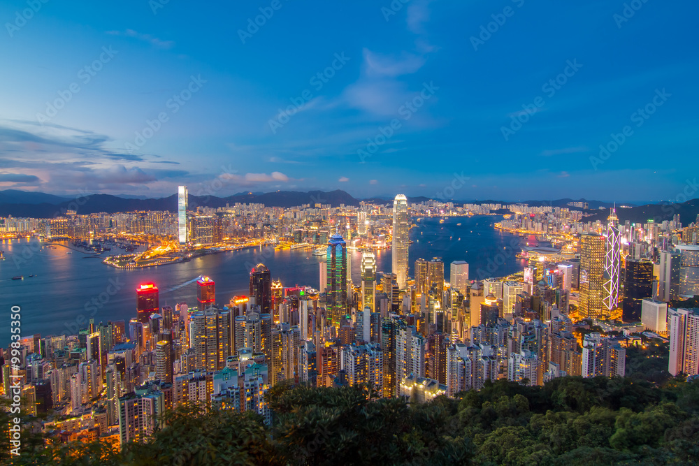 Obraz premium Hong Kong city