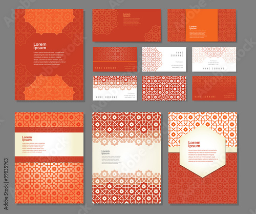 Banners and visit cards templates