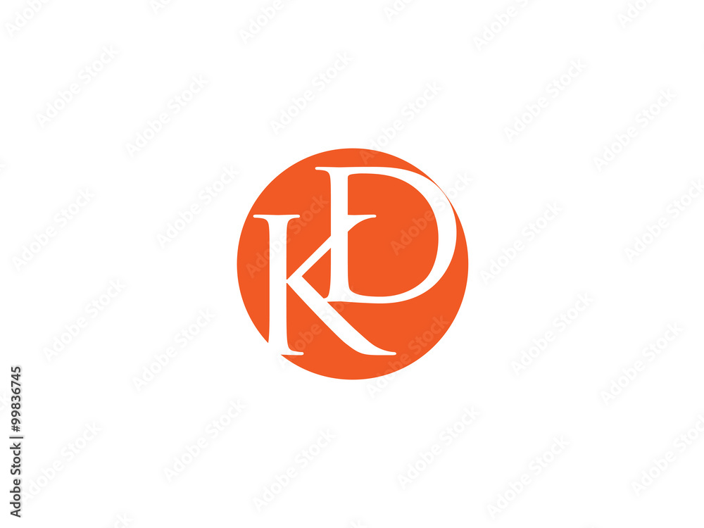 Double KD letter logo Double KD letter logo