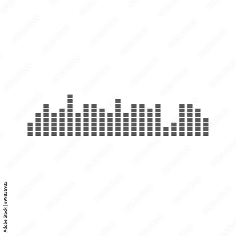 Vector music wave