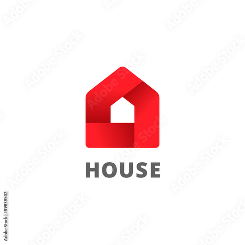 Real estate house logo icon design template elements