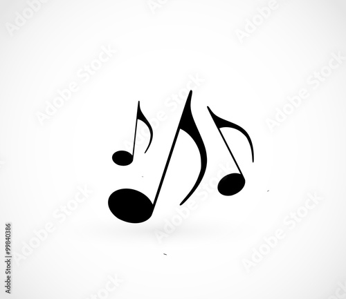 Music notes icon vector