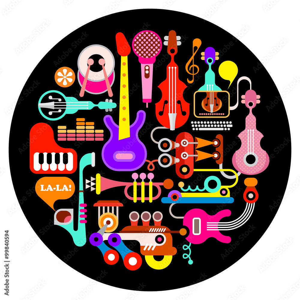 Fototapeta premium Musical instruments