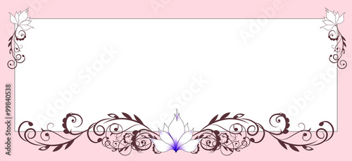 flower frame lily