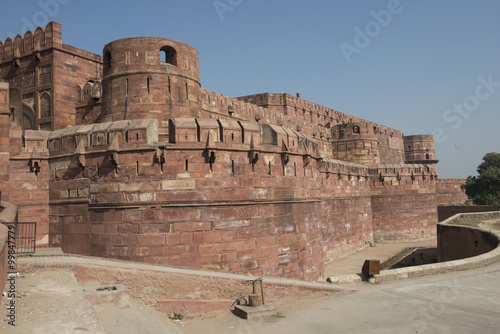 Muros del Red Fort de Agra  India