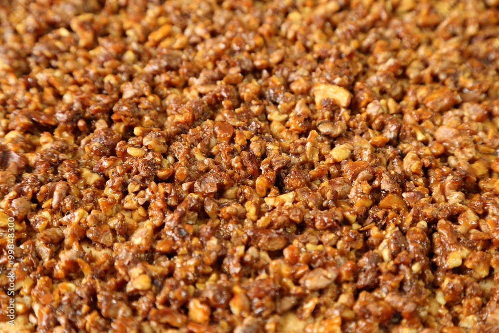 Caramelized walnuts. Caramelized walnuts.