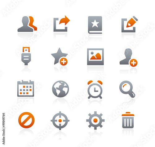 Web and Mobile Icons 2 -- Graphite Series