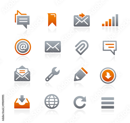 Web and Mobile Icons 9 -- Graphite Series