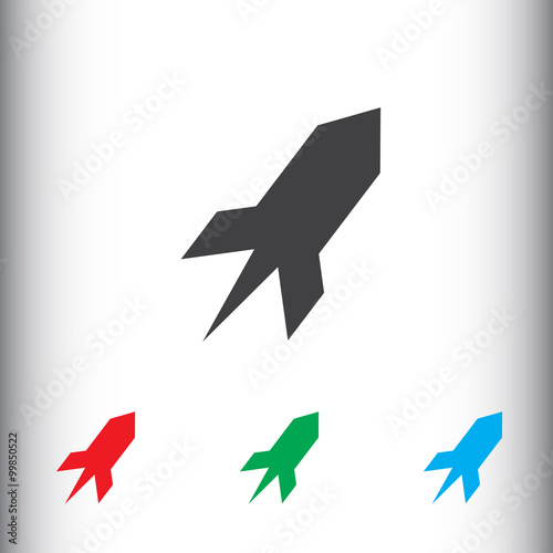 Rocket icon for web and mobile.