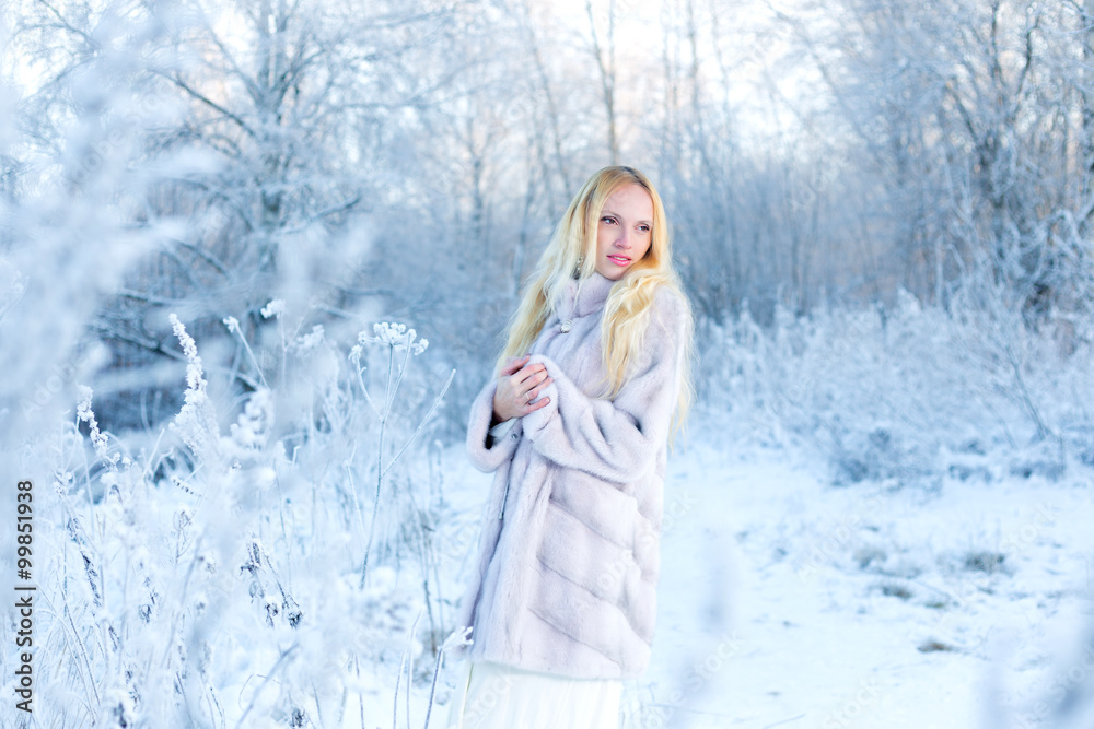 Winter beautiful girl Winter beautiful girl