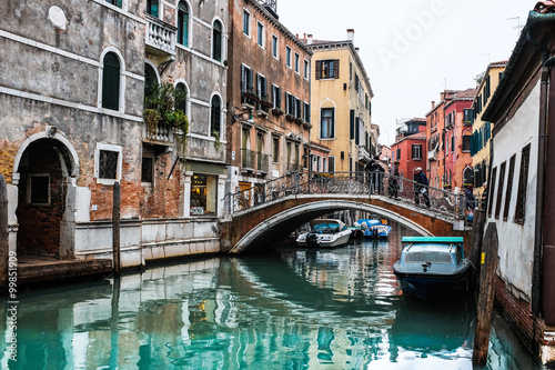 Venise canaux italie pont romantisme photo